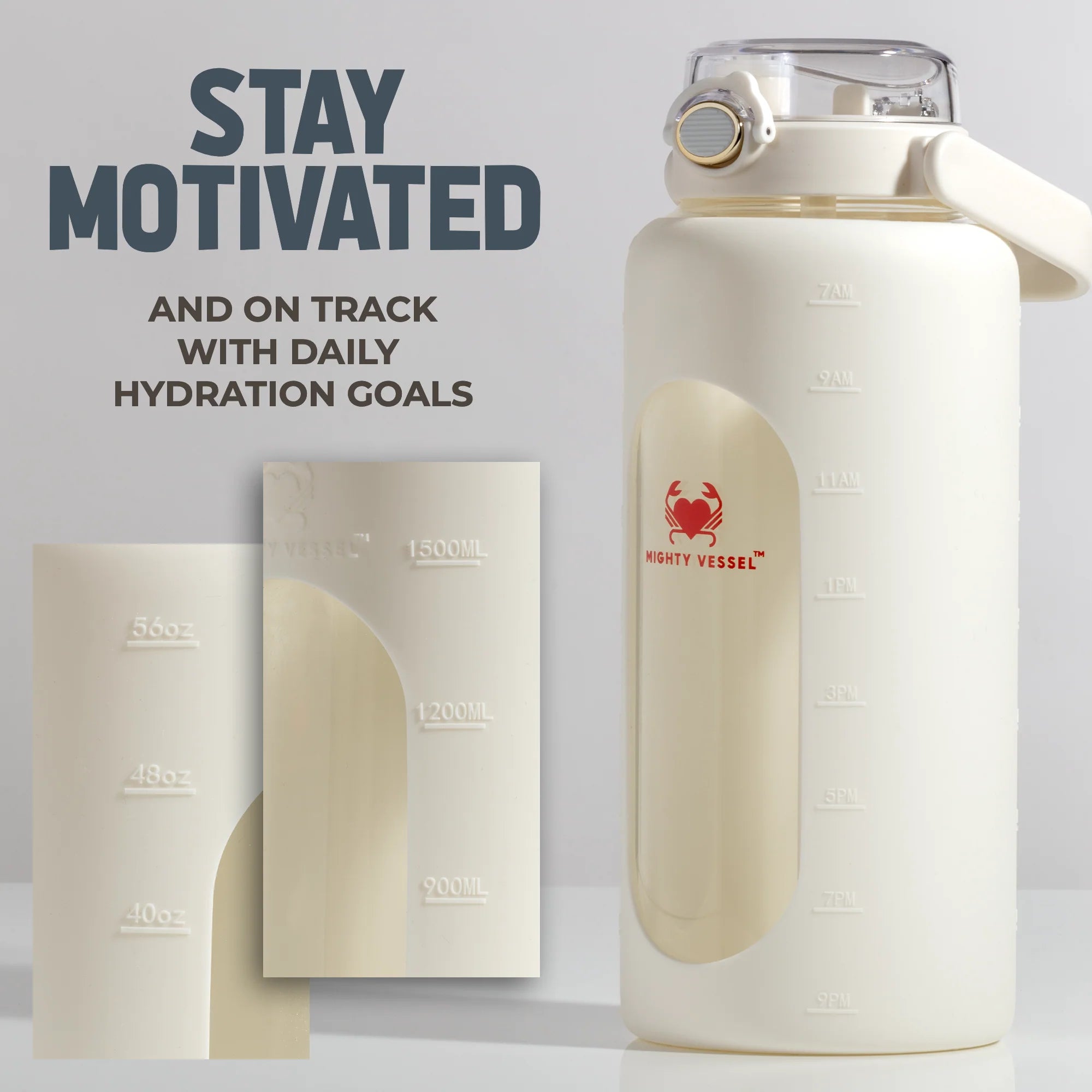 FINAL SALE - ™ SHATTER-RESISTANT GLASS WATER BOTTLE | 64 OZ