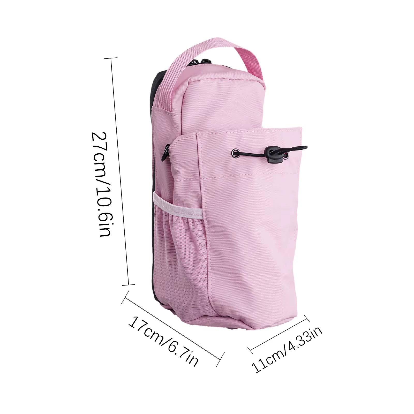 Magnetic Fitness Water Bottle Holder Crossbody Sling Bag Waterproof Non Slip Large Capacity for Gym Outdoor Sports Phone Pocket